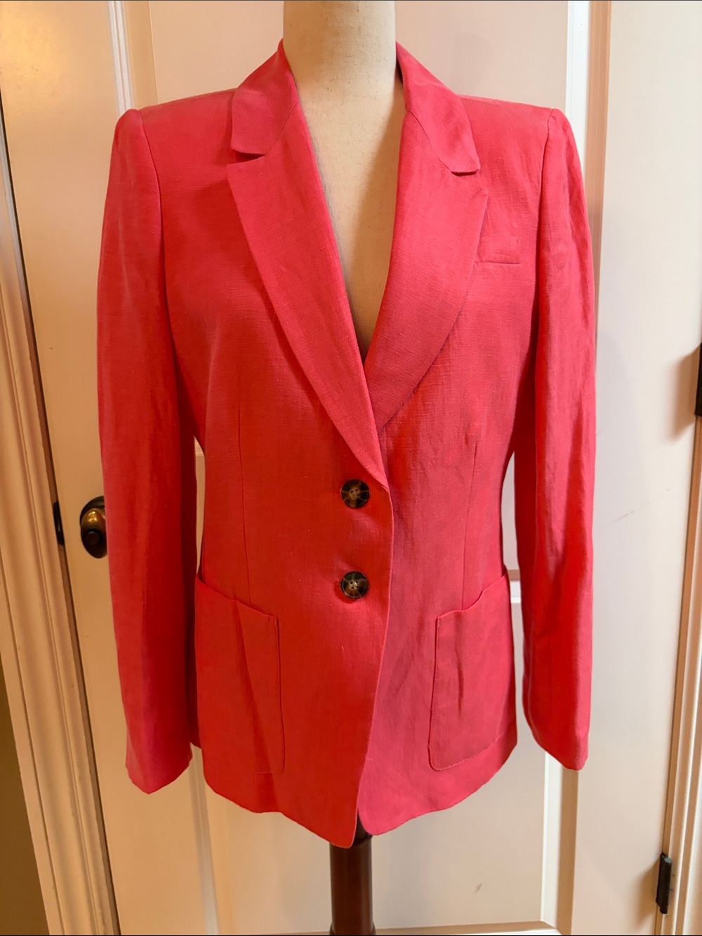 JCrew Women's Coral Tailored linen Blazer Jacket - size 8